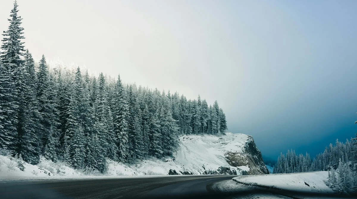 winter in Canada with snow-covered landscape and seasonal conditions
