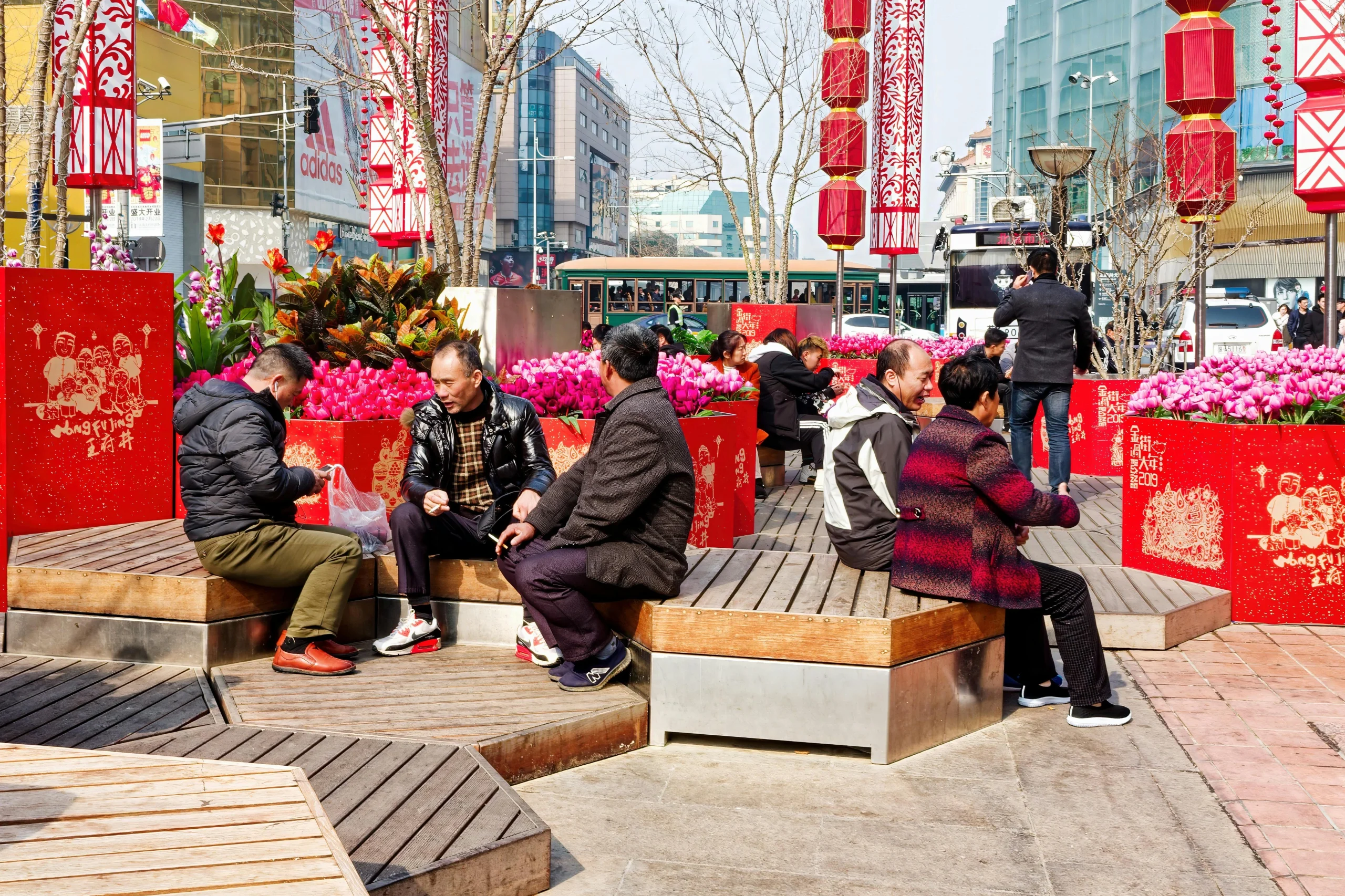local traditions in Canada shown through community life and public gathering spaces