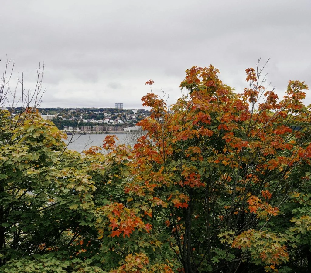 Mixed weather in Canada during shoulder season with snow, rain, and sunshine