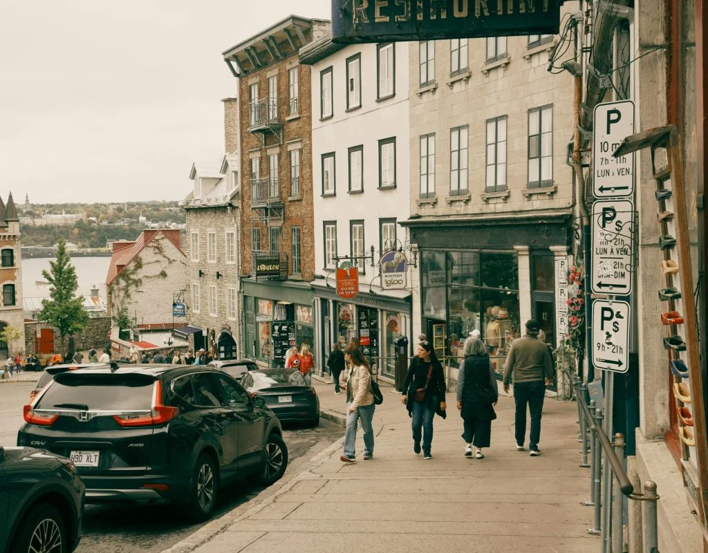 Local main streets in Canada showcasing community life and culture