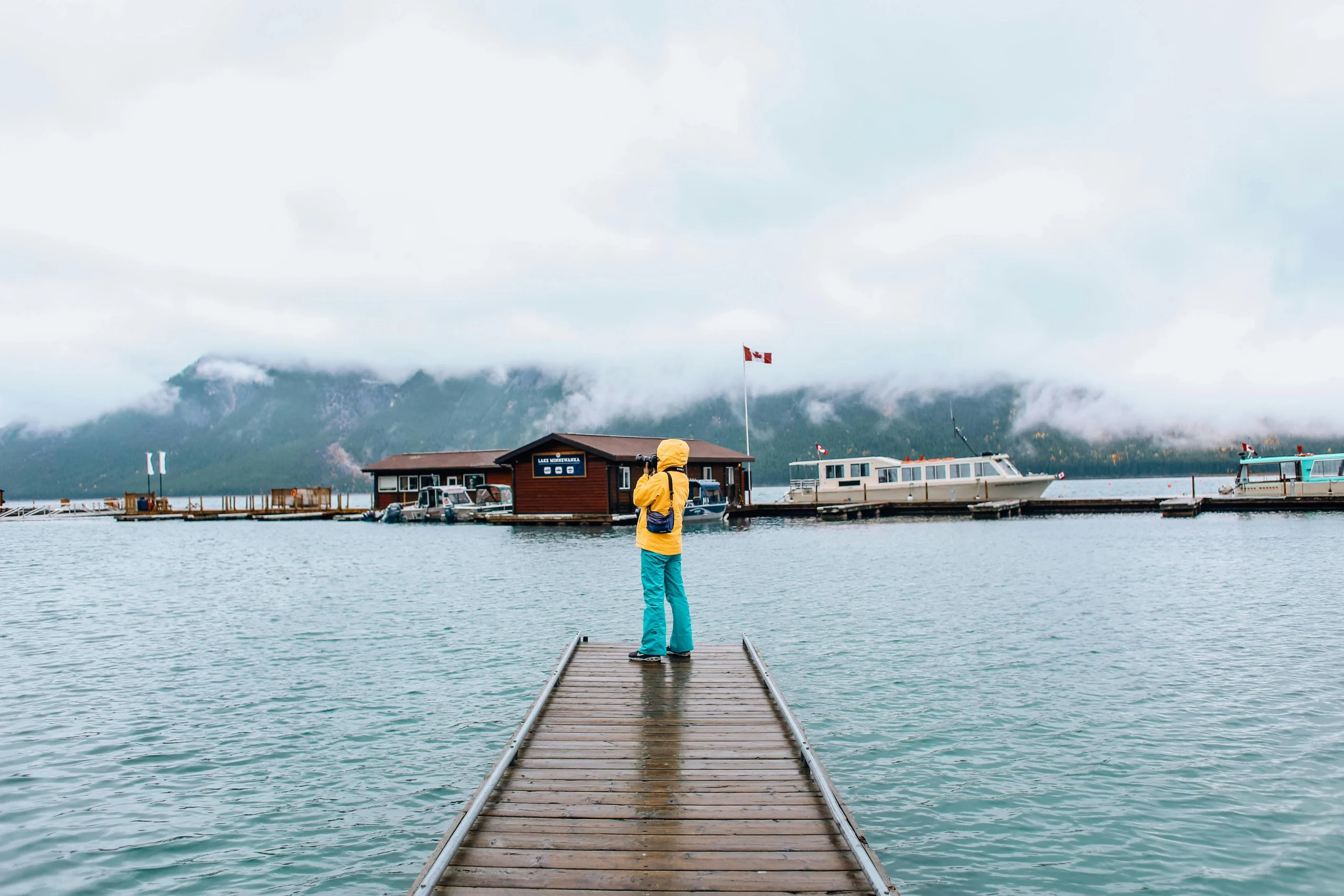 simple outdoor trip in Canada during uncertain weather conditions