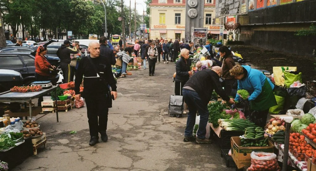 Market streets in Canada with visible daily trade and local shopping activity