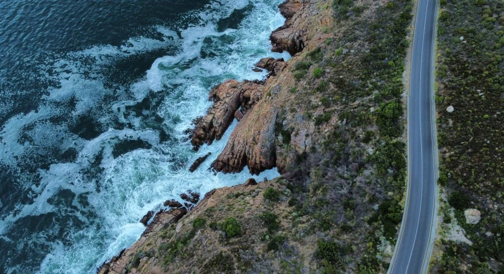 coastal road curves in Canada